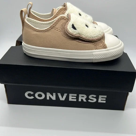 Converse Infant/Toddler CTAS One Strap OX – Size 7 – Warm Quarry/Egret/Black 👟✨ - Picture 3 of 11